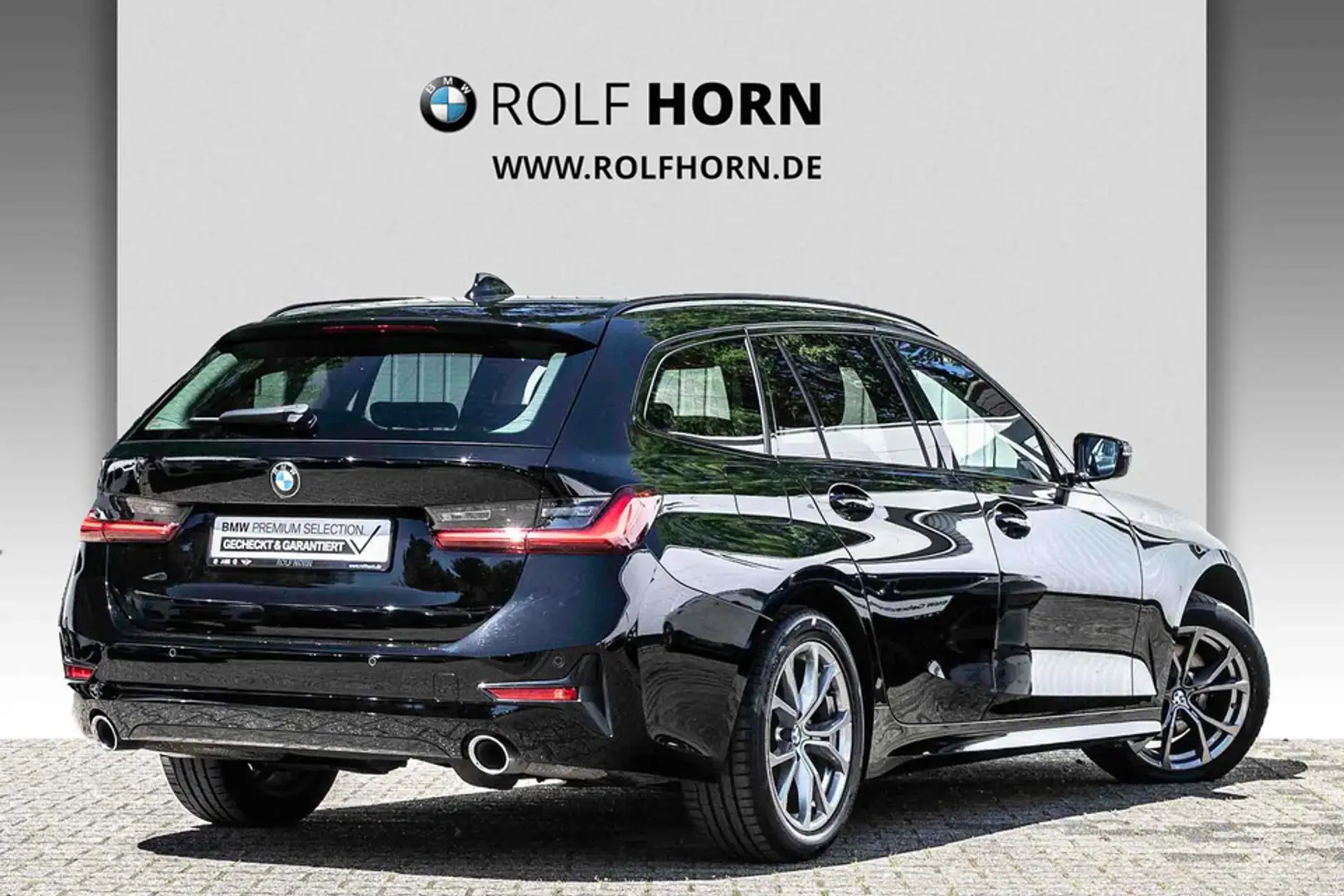 BMW 320 d Touring Sport Line Autom Navi SHZ Klima PDC Schwarz - 2