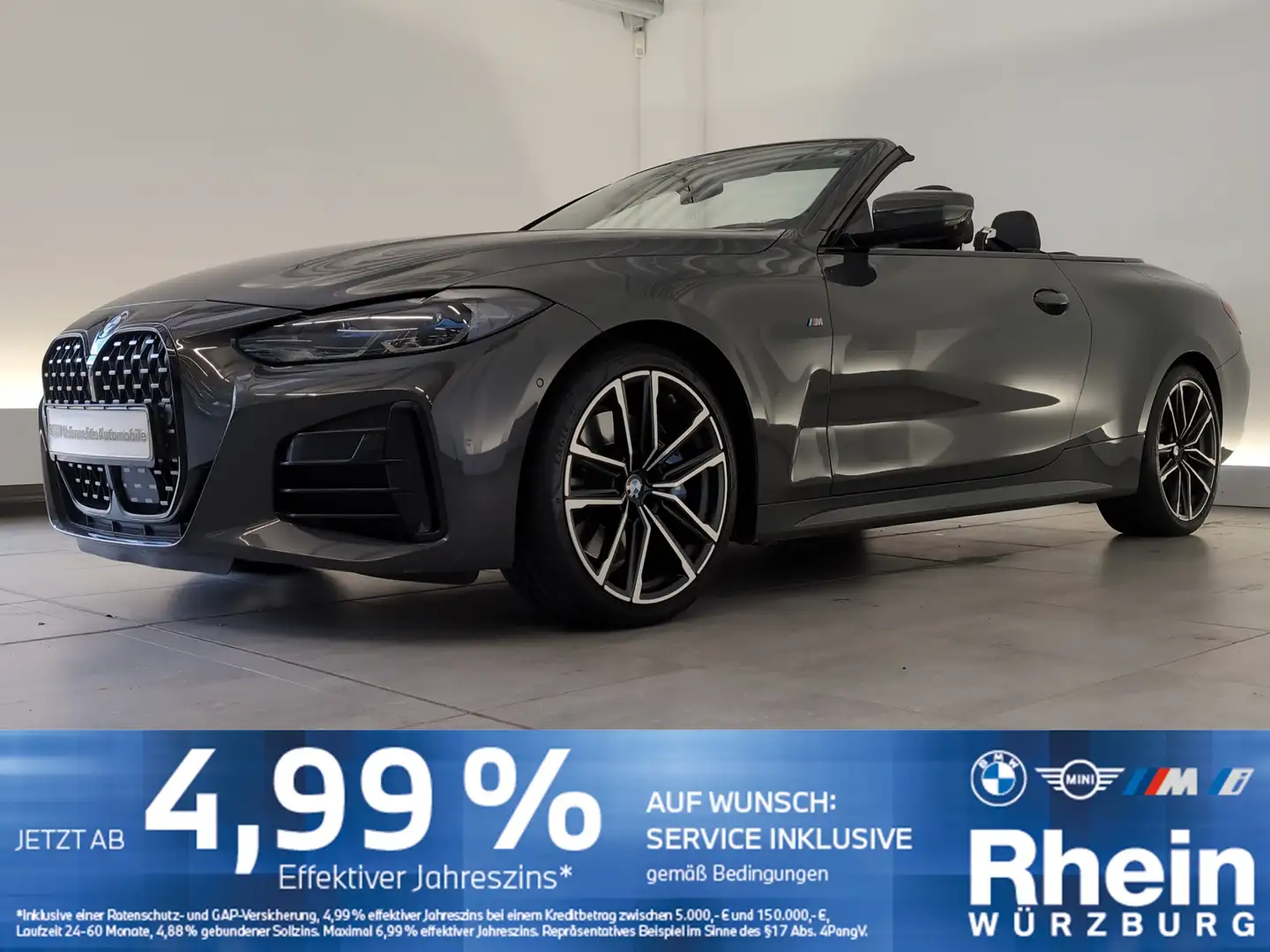 BMW 440 Mi xDrive Cabrio Harman&Kardon/DAB/PDC Harman&Kard Gris - 1