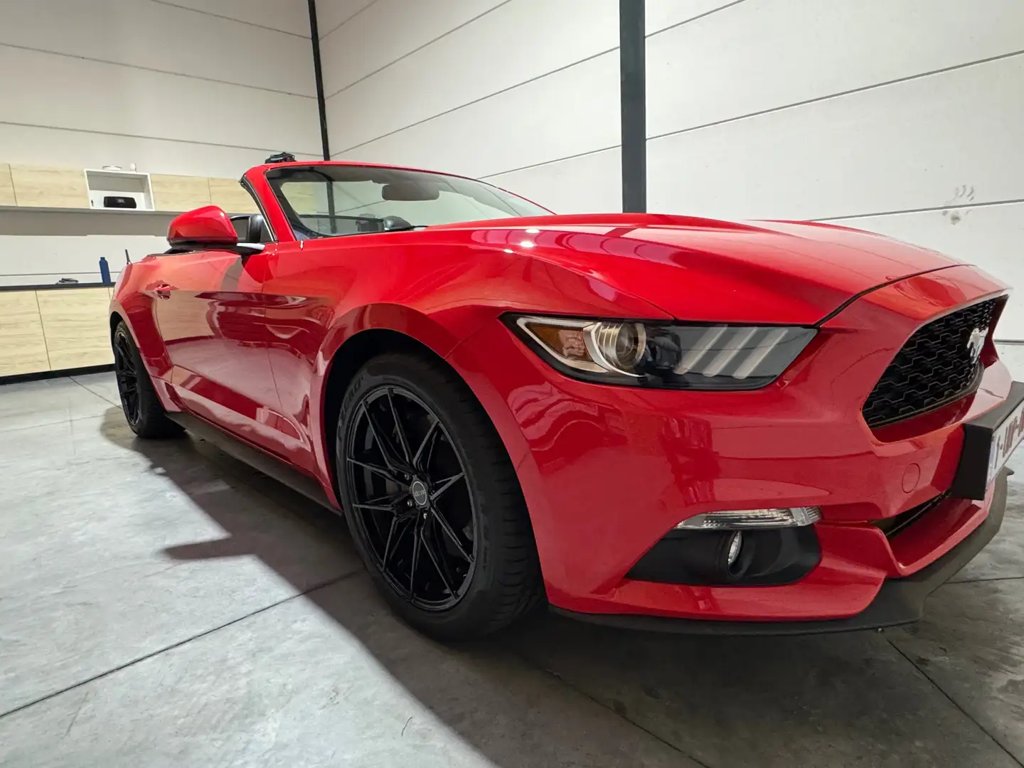 Ford Mustang Mustang Cabrio 2.3 Eco Boost Rood - 1