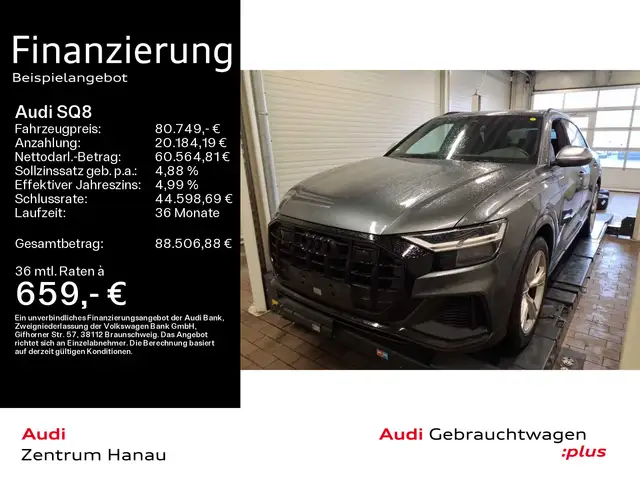 Audi SQ8 V8 TFSI *PANO*AHK*23 ZOLL*B&O*STANDHZG*LUFT*