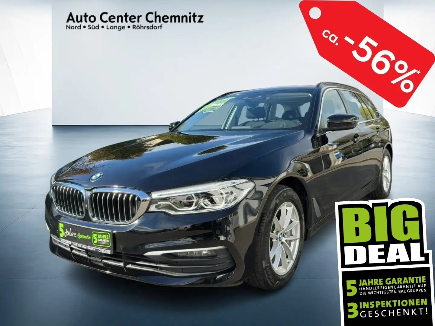 BMW 530 d AT Touring xDrive HeadUP/PanoSD/LED/Navi/AHK Чёрный - 1