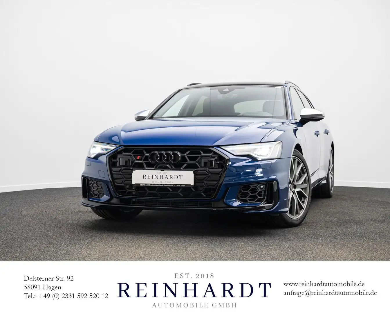 Audi S6 AVANT TDi BLACK MATRIX/ACC/HuD/PANO/B&O/KAM. Bleu - 1