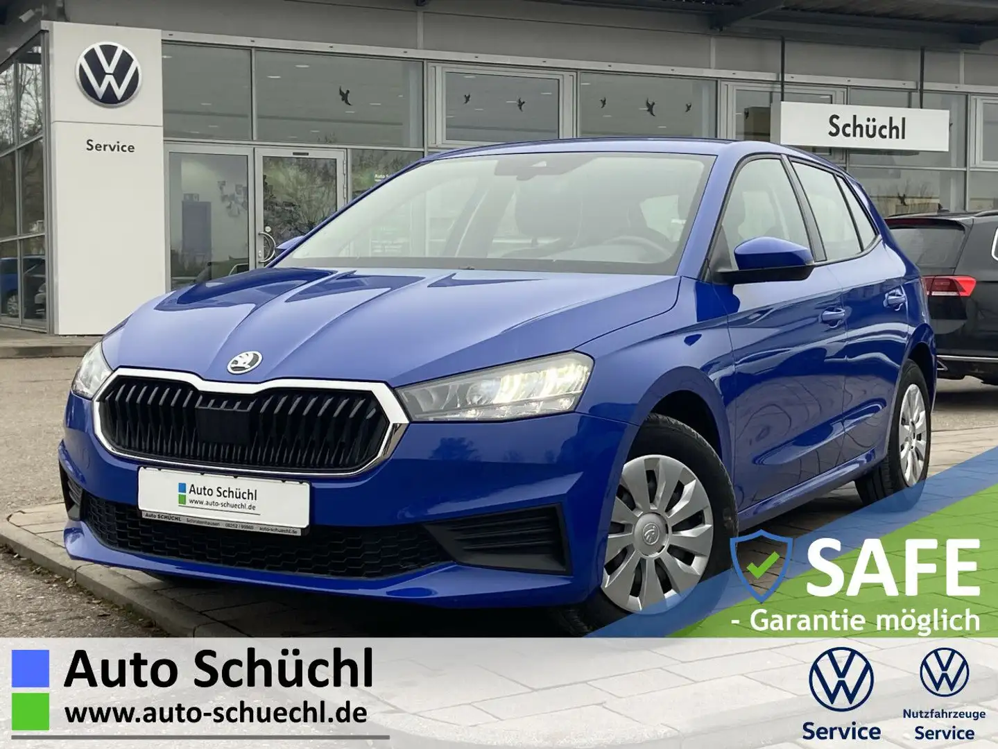 Skoda Fabia 1.0 TSI DSG LED+SMART-LINK+SHZ+DAB+LANE-AS Blau - 1