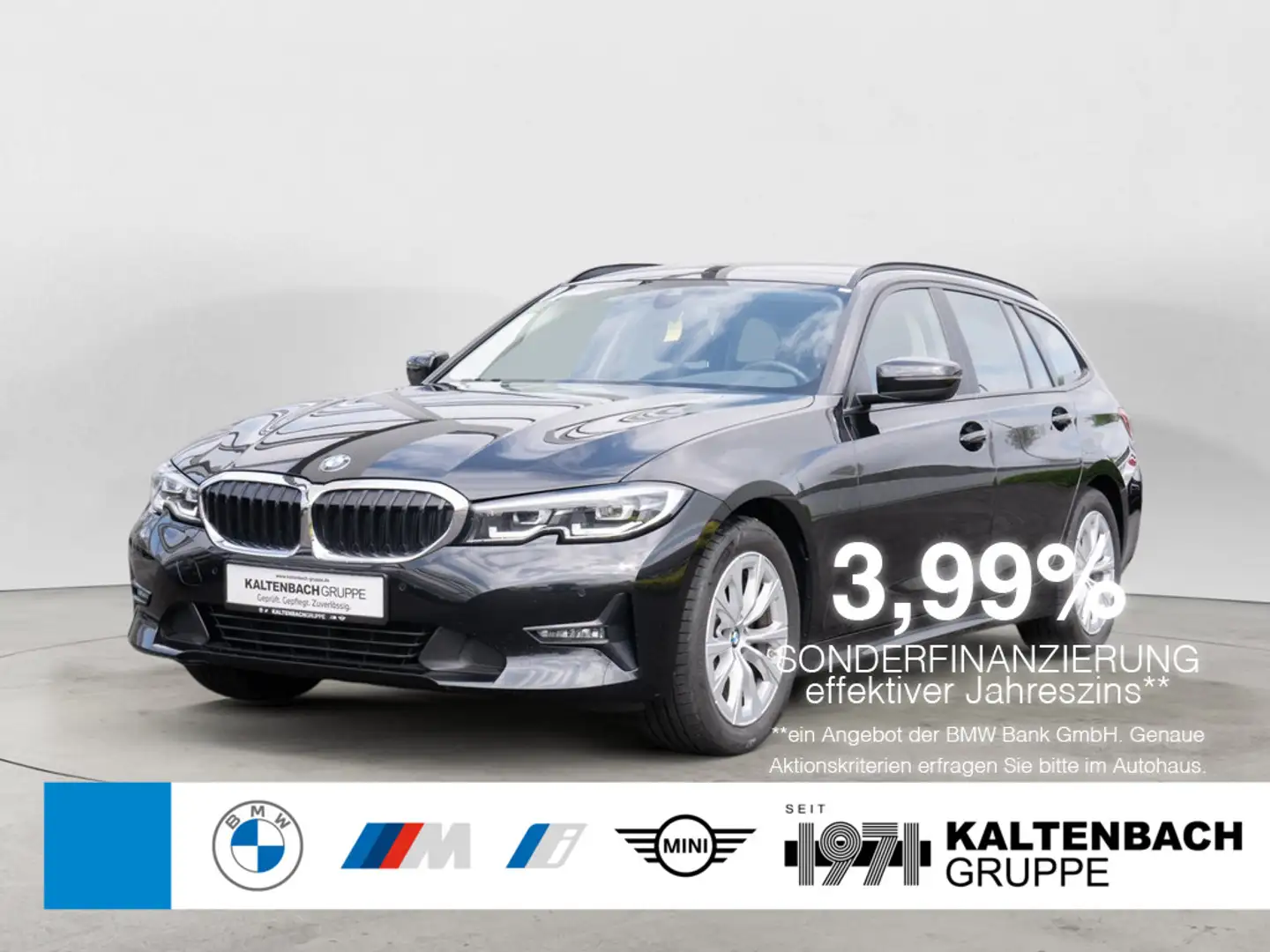 BMW 318 d Touring AHK LED SCHEINWERFER NAVI SHZ Schwarz - 1