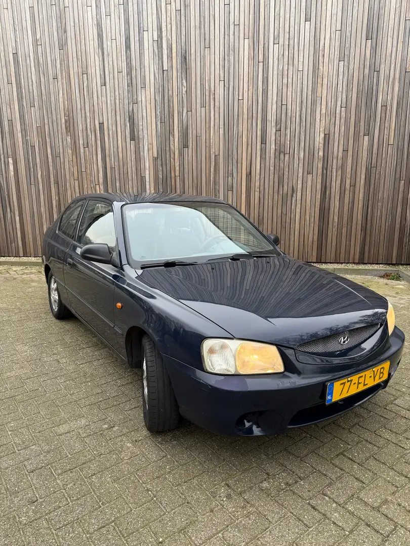 Hyundai ACCENT 1.3i LS 2e eigenaar, Dealer onderhouden, A/C Albastru - 1