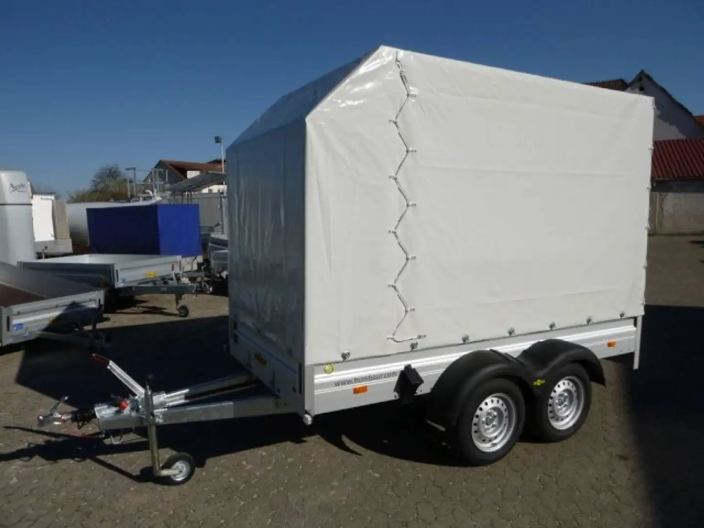 Humbaur HA 203015 mit Plane + Spriegel 200 cm Lichte Höhe Grau - 1