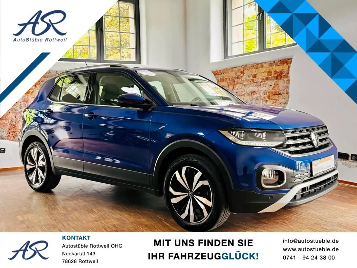 Volkswagen T-Cross 1.5 TSI DSG Style LED AppConnect ACC Blu/Azzurro - 1