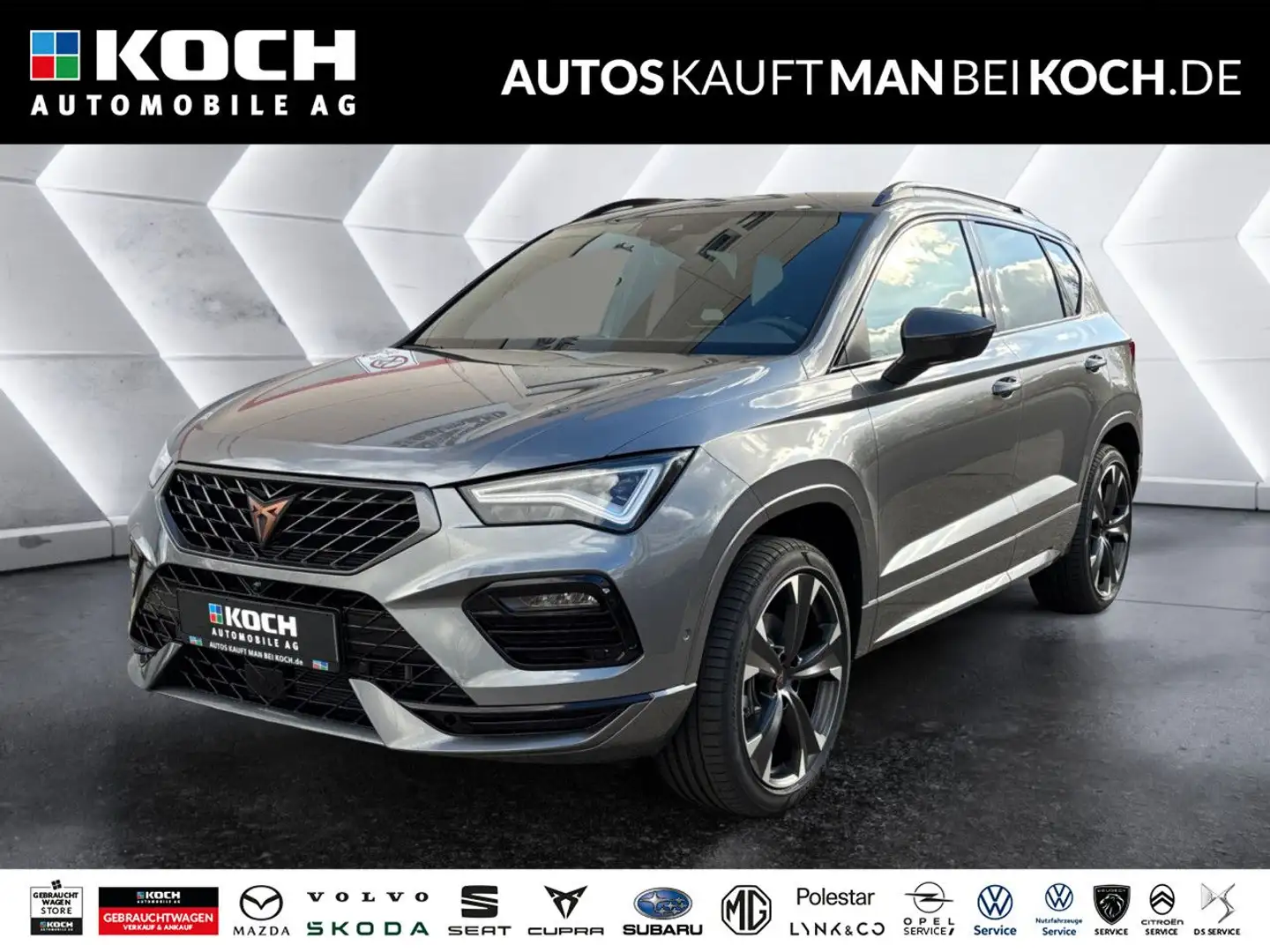 CUPRA Ateca 2.0 TSI 4Drive AHK NAVI LED TOTWINK 360° Grau - 1