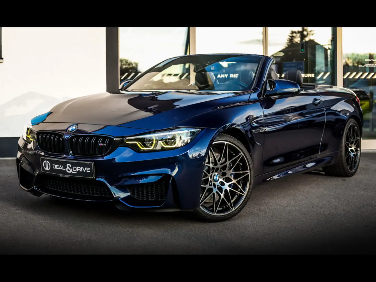 BMW M4 CABRIOLET COMPETITION°XPEL°SERVICE PACK 02/2030 Bleu - 1