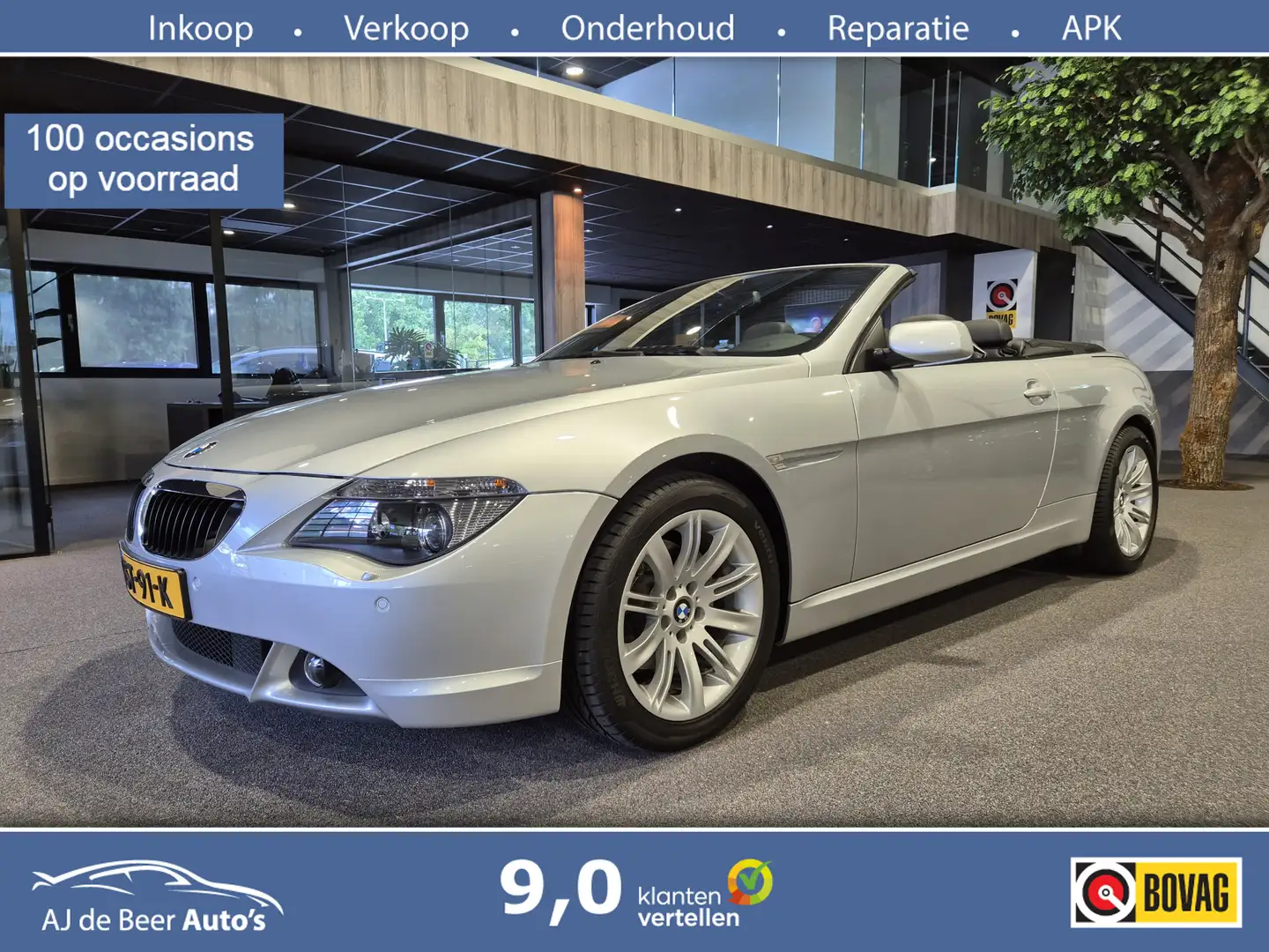 BMW 630 6-serie Cabrio 630i Unieke auto | Volledig onderho Grigio - 1