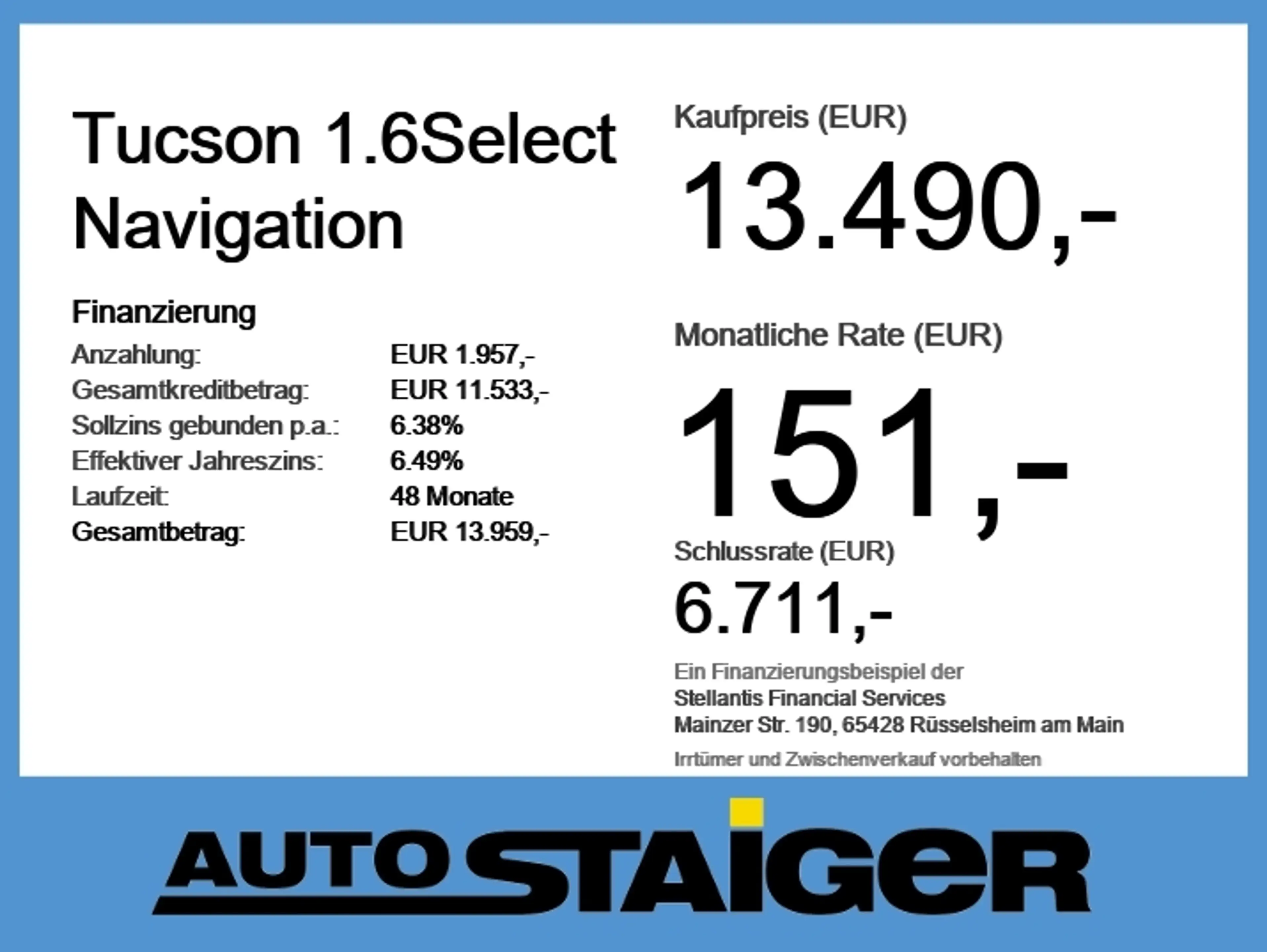Hyundai TUCSON 1.6Select Navigation 8Fach Bereift* — photo 6