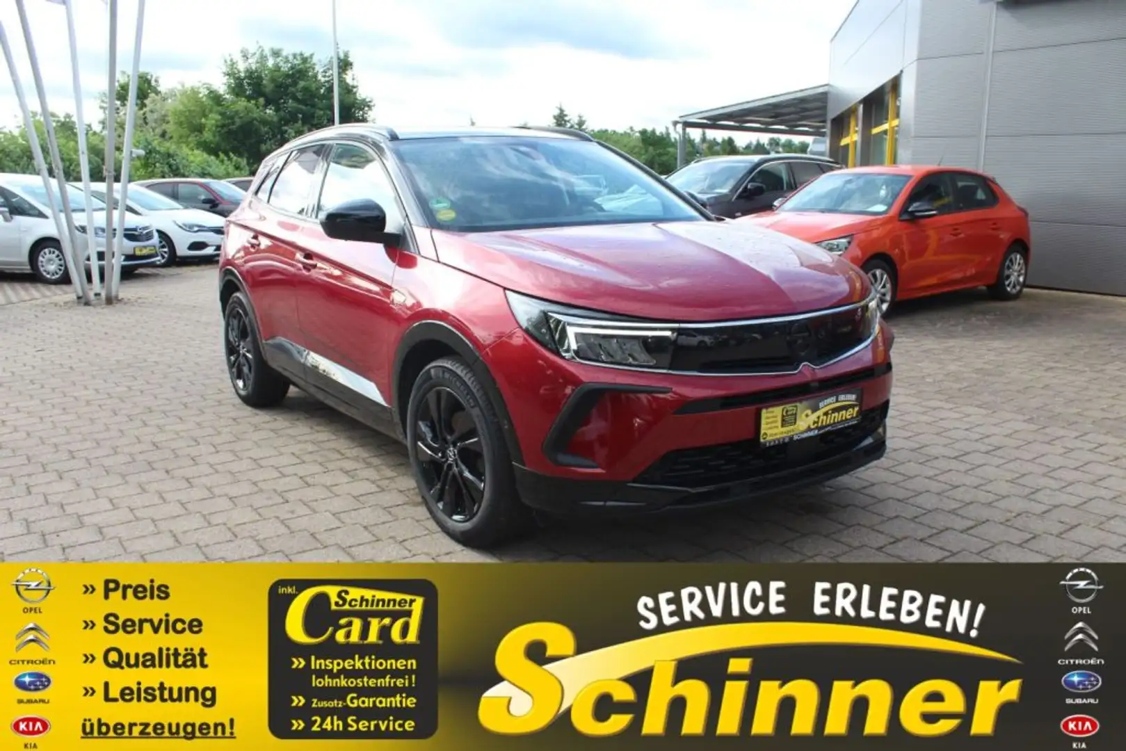 Opel Grandland 1.2 DI GS Line Rot - 1