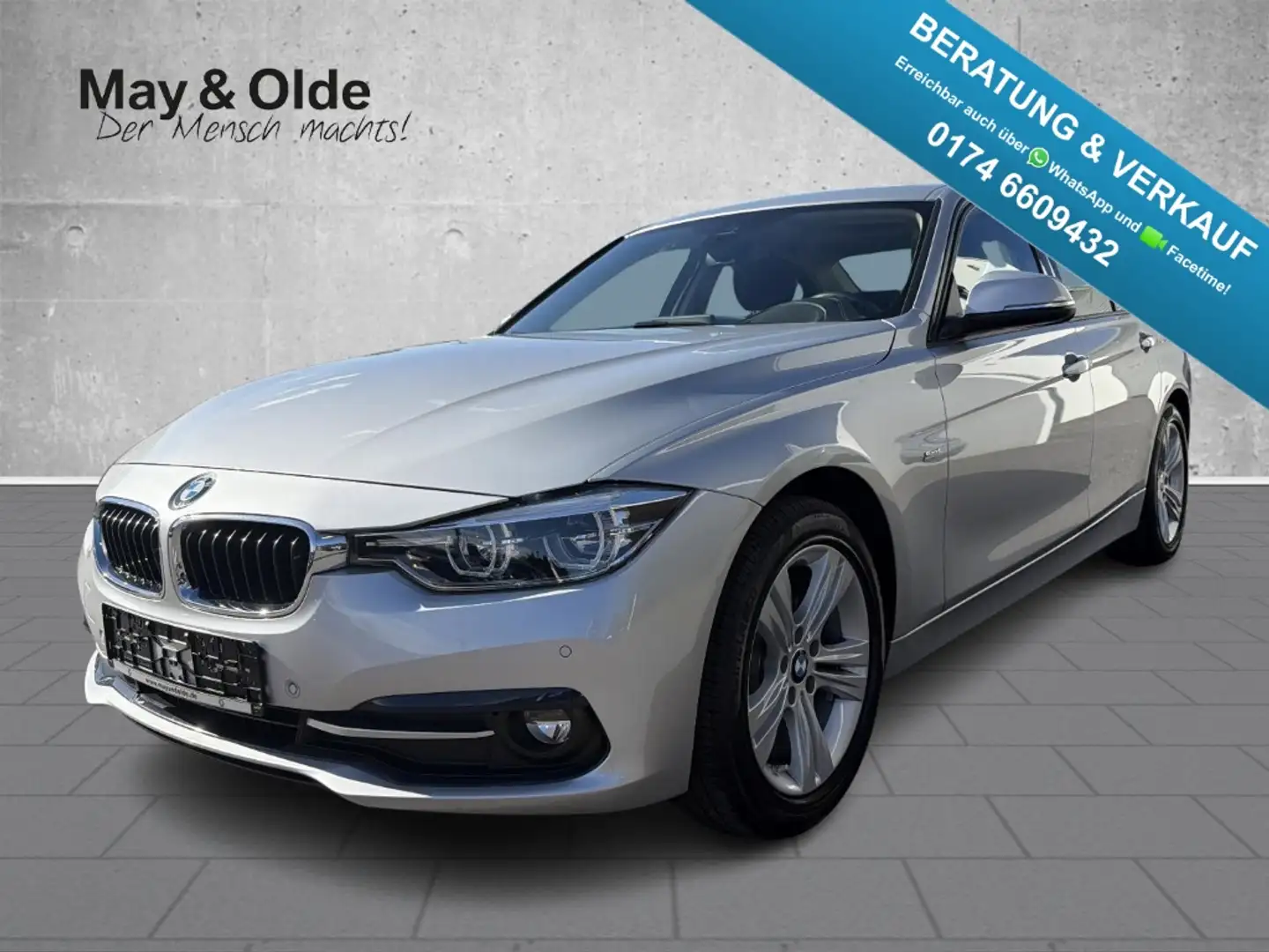 BMW 320 d Lim. Aut. Sport Line LED Navi HuD Sitzhzg Argent - 1