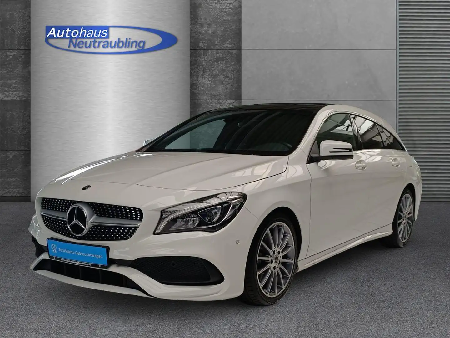 Mercedes-Benz CLA 220 SB "AMG LINE" 184 PS DSG+AHK+STHZ+4Matic+R Weiß - 2