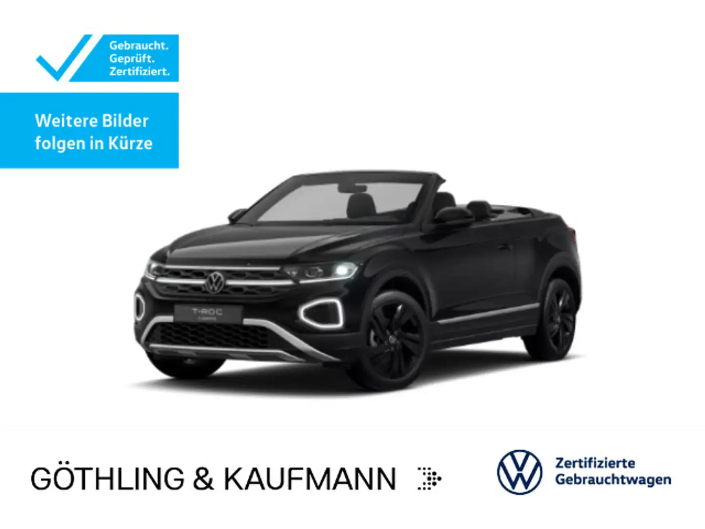 Volkswagen T-Roc Style 1.5 TSI DSG*NAVI*AHK*KAM*S Schwarz - 1