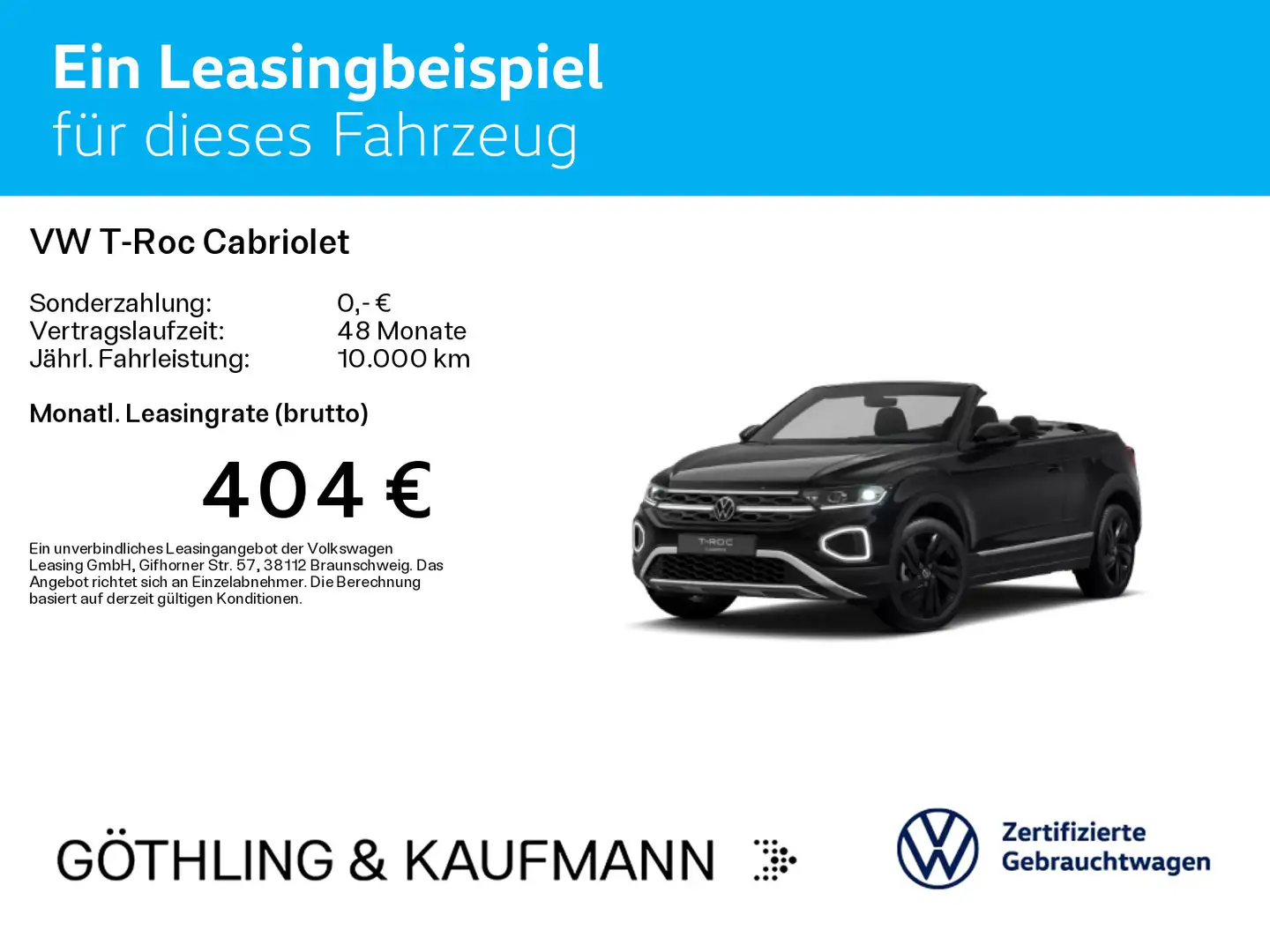 Volkswagen T-Roc Style 1.5 TSI DSG*NAVI*AHK*KAM*S Noir - 2