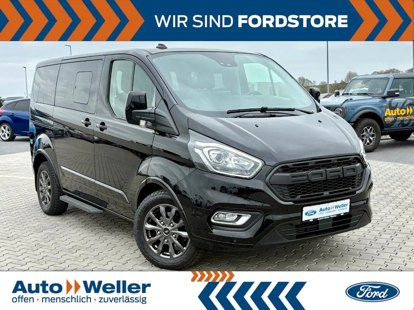 Ford Tourneo Custom 2.0 TDCi L1 Leder Schwarz - 1
