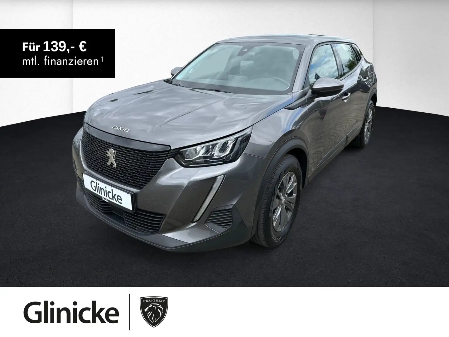 Peugeot 2008 1.2 PureTech 130 Active PDC+MirrorLink+Appi Grau - 1