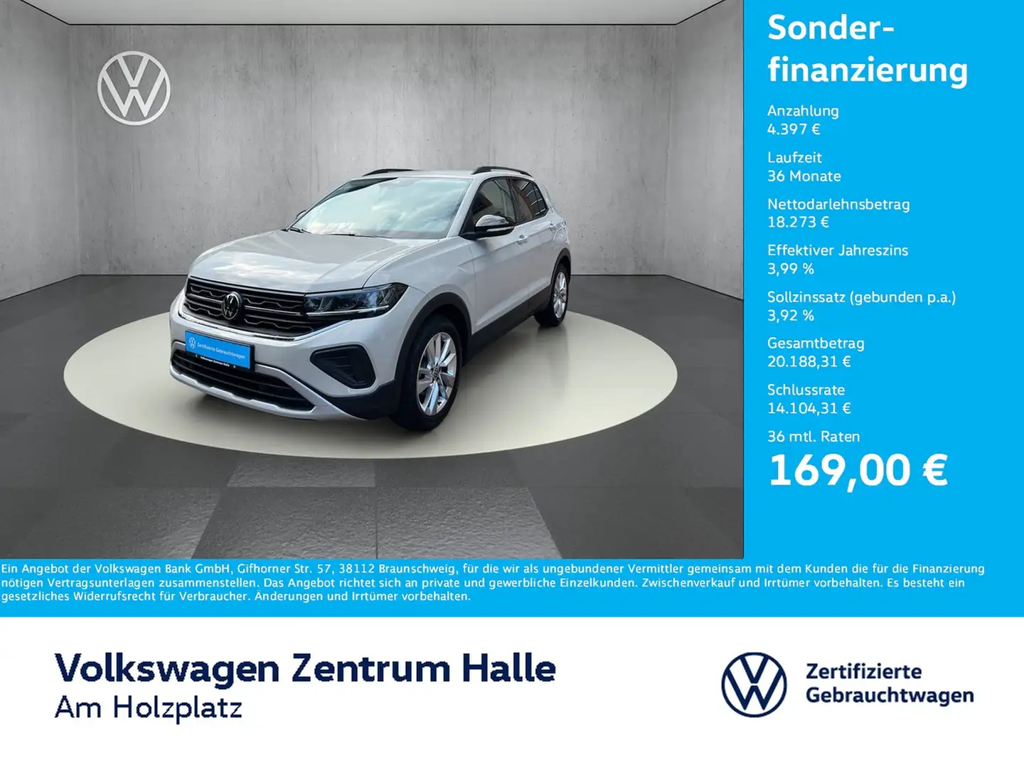 Volkswagen T-Cross 1.0 TSI Goal Grau - 1