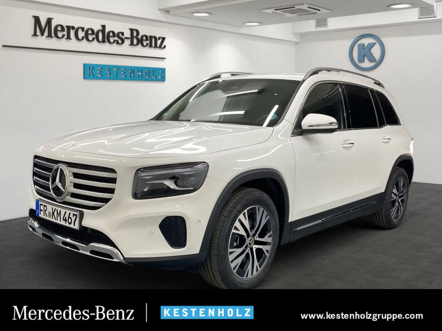 Mercedes-Benz GLB 200 d PROGRESSIVE+AHK+HANDS-FREE+PARK+DISTR Weiß - 1