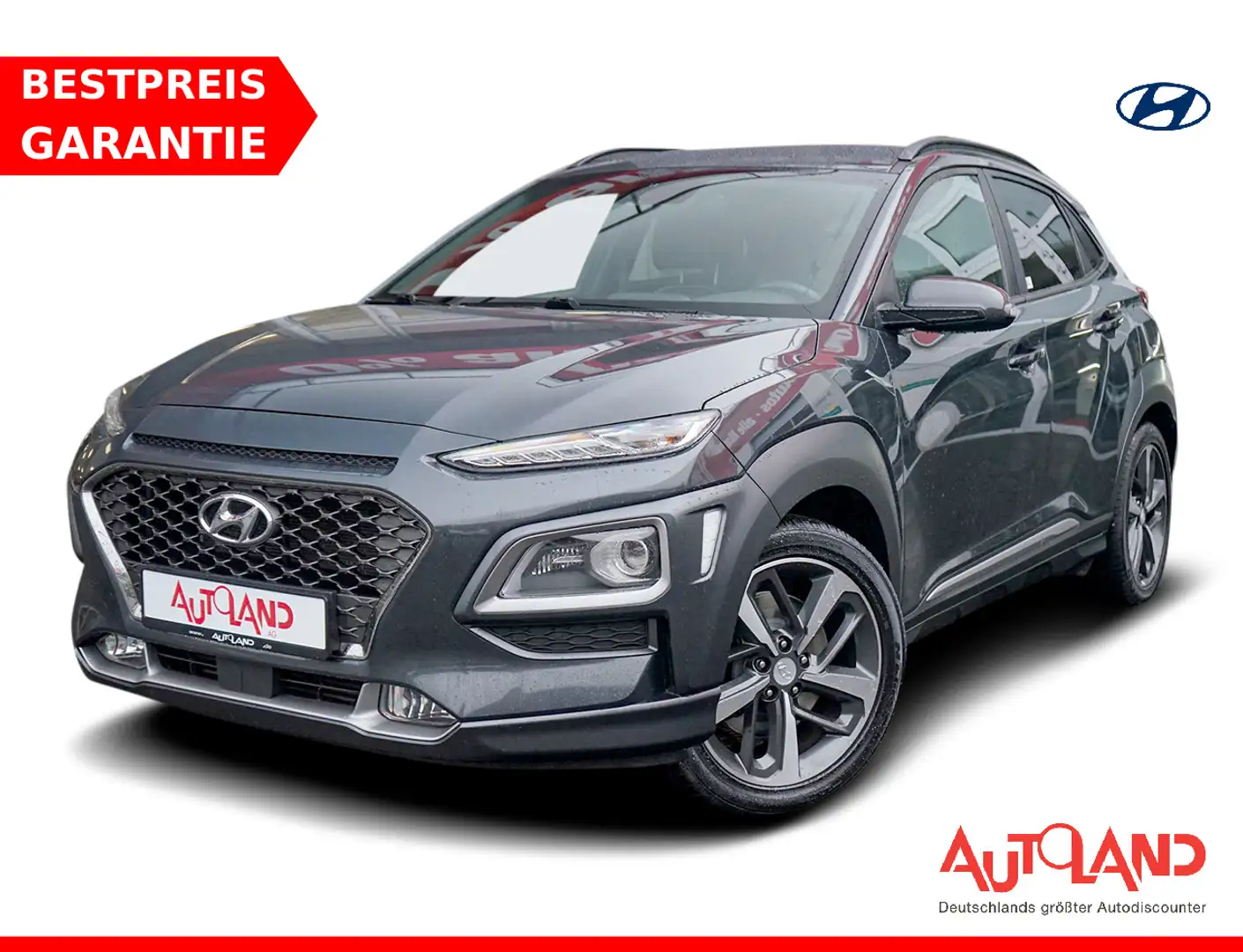 Hyundai KONA 1.6 T-GDI Style 4WD LED Navi Kamera Grau - 1