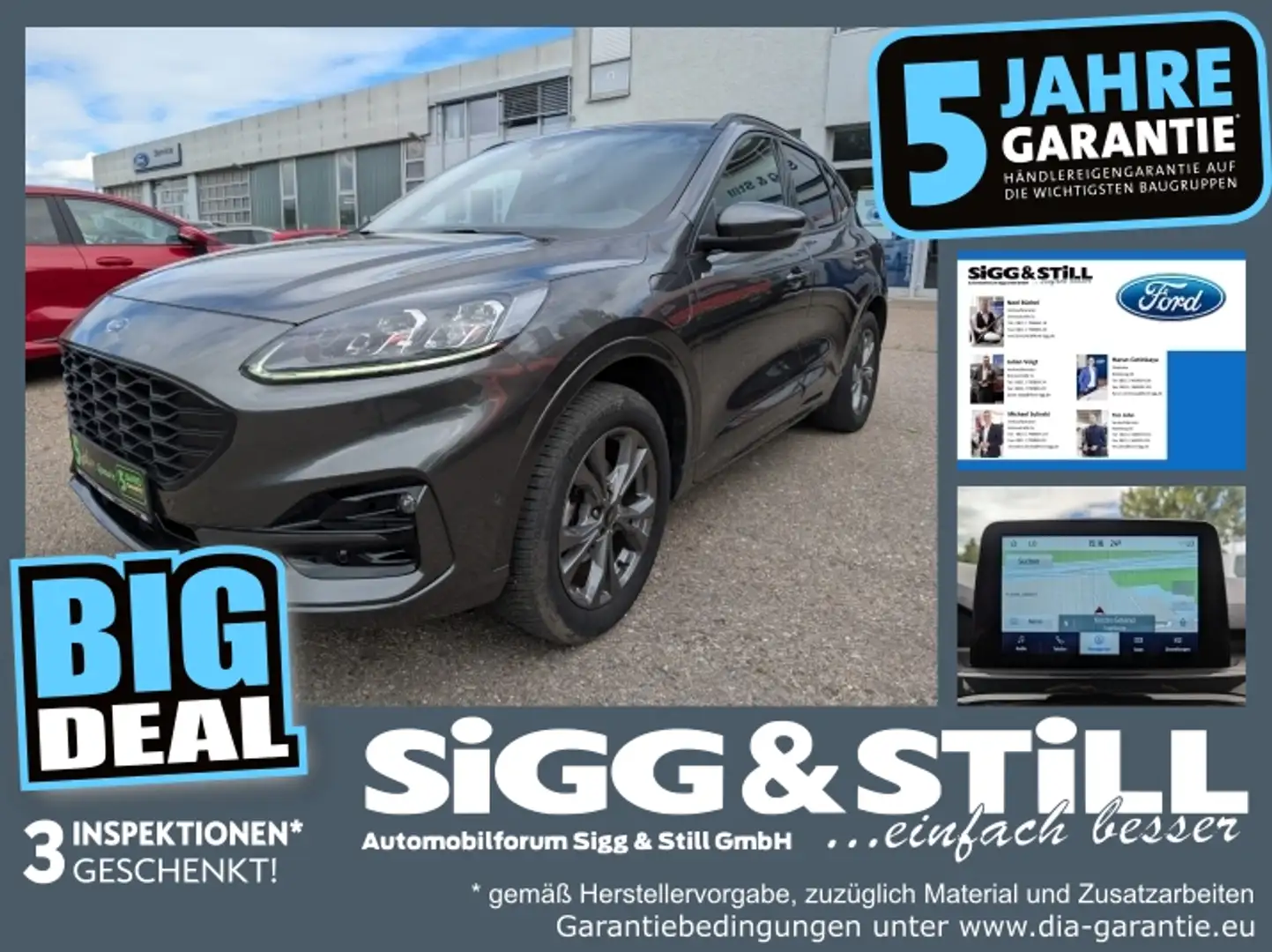 Ford Kuga 2.5 PHEV ST-Line X AHK*LED*ACC*NAV*SHZ*EL-KLAPP Gris - 1
