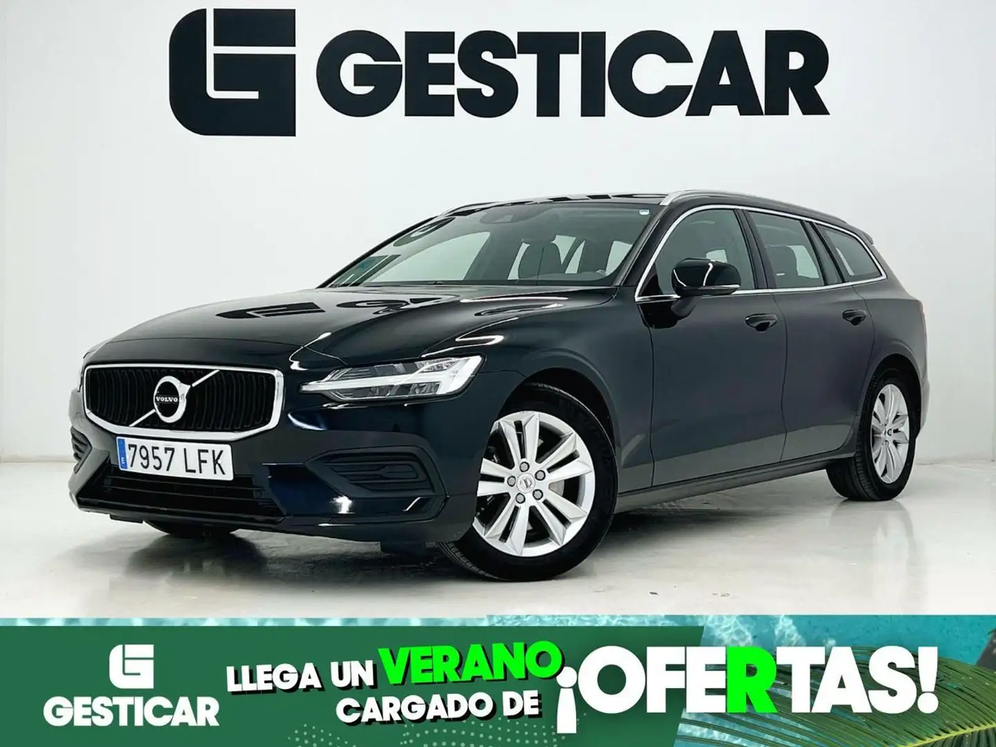 Volvo V60 FAMILIAR 2.0 D 4 BUSINESS PLUS AUTO Schwarz - 1