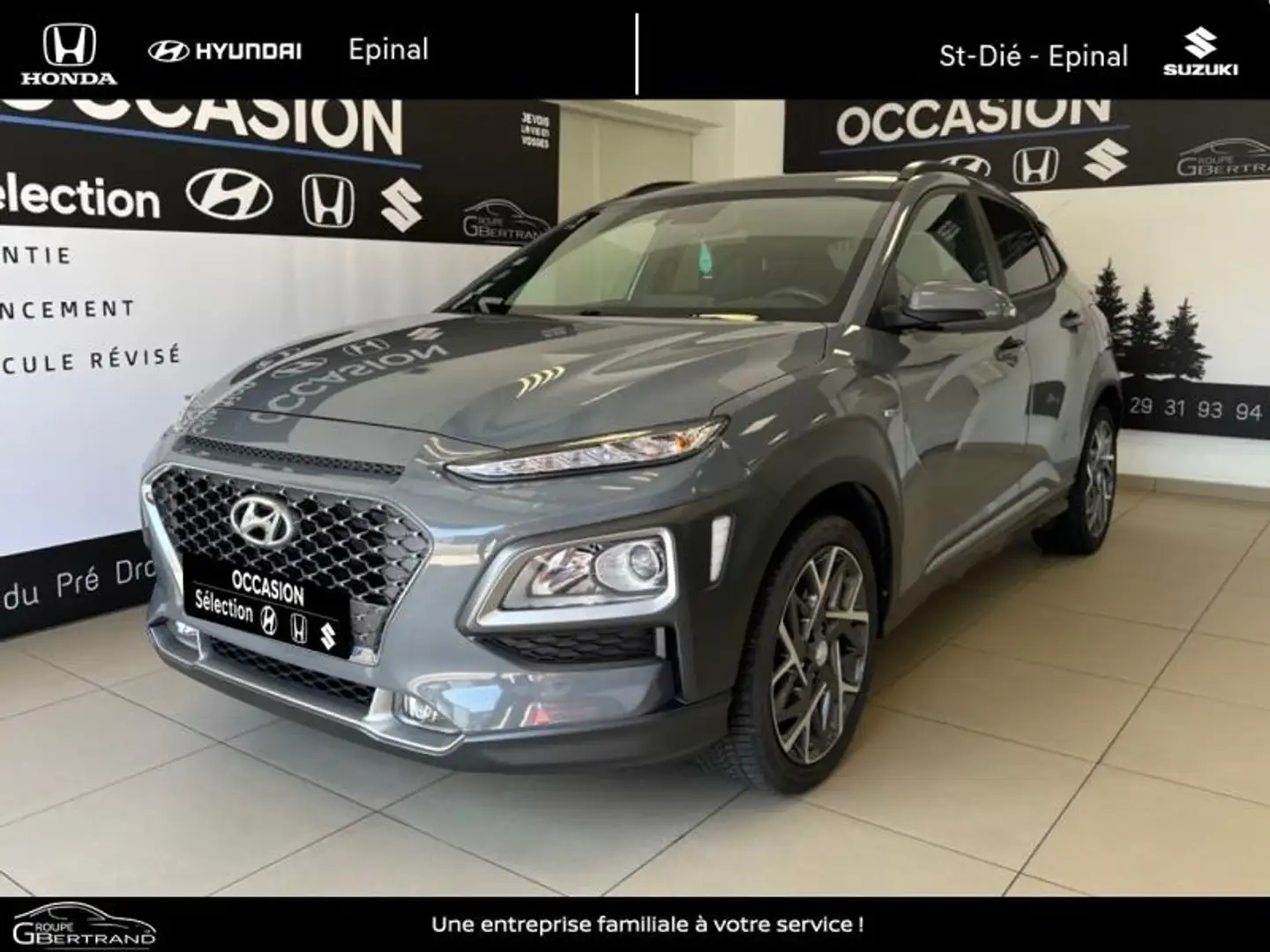 Hyundai KONA 1.6 GDi 141ch Hybrid Creative DCT-6 Gris - 1