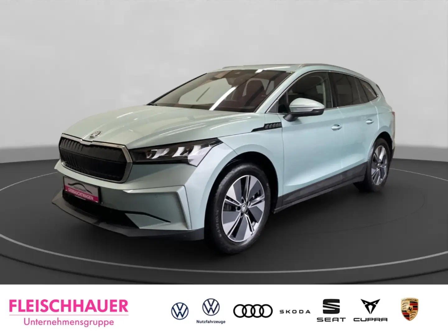 Skoda Enyaq 80 Suite AHK LED SHZ Klima Pano Navi virtual cockp Silber - 1