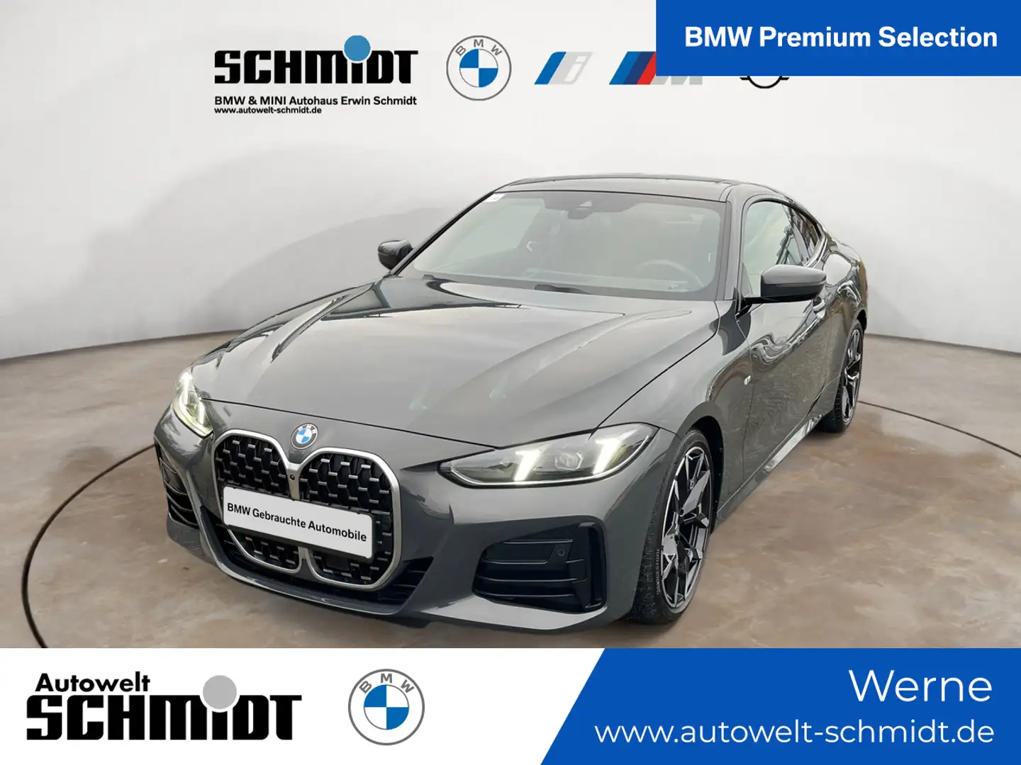 BMW 420 i Coupe M Sportpaket + GARANTIE-bis-05.2030 Gris - 1