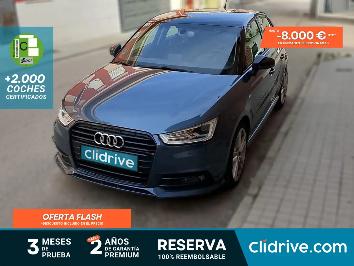 Audi A1 Sportback 1.6TDI Adrenalin Gris - 1