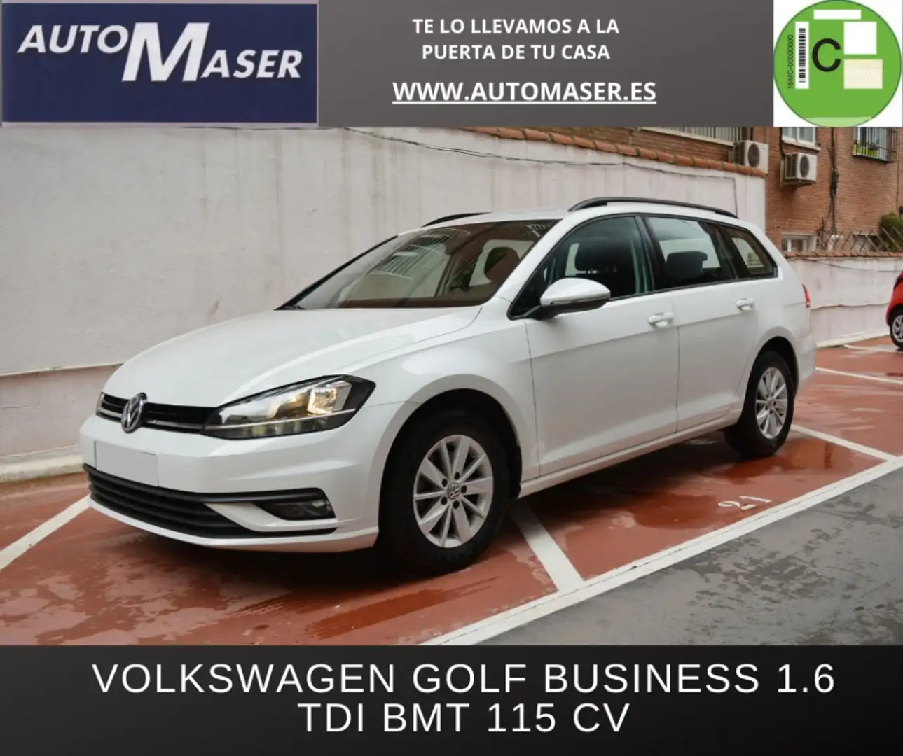 Volkswagen Golf Variant 1.6TDI Business Edition Wit - 1