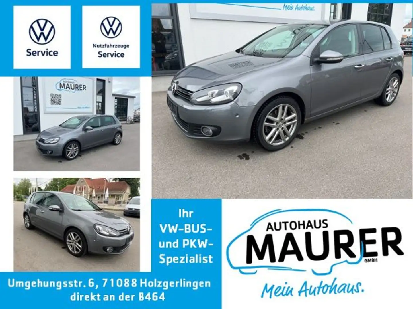 Volkswagen Golf 1,4 TSI Highline DSG Navi DCC Xenon Bluetooth Grijs - 1