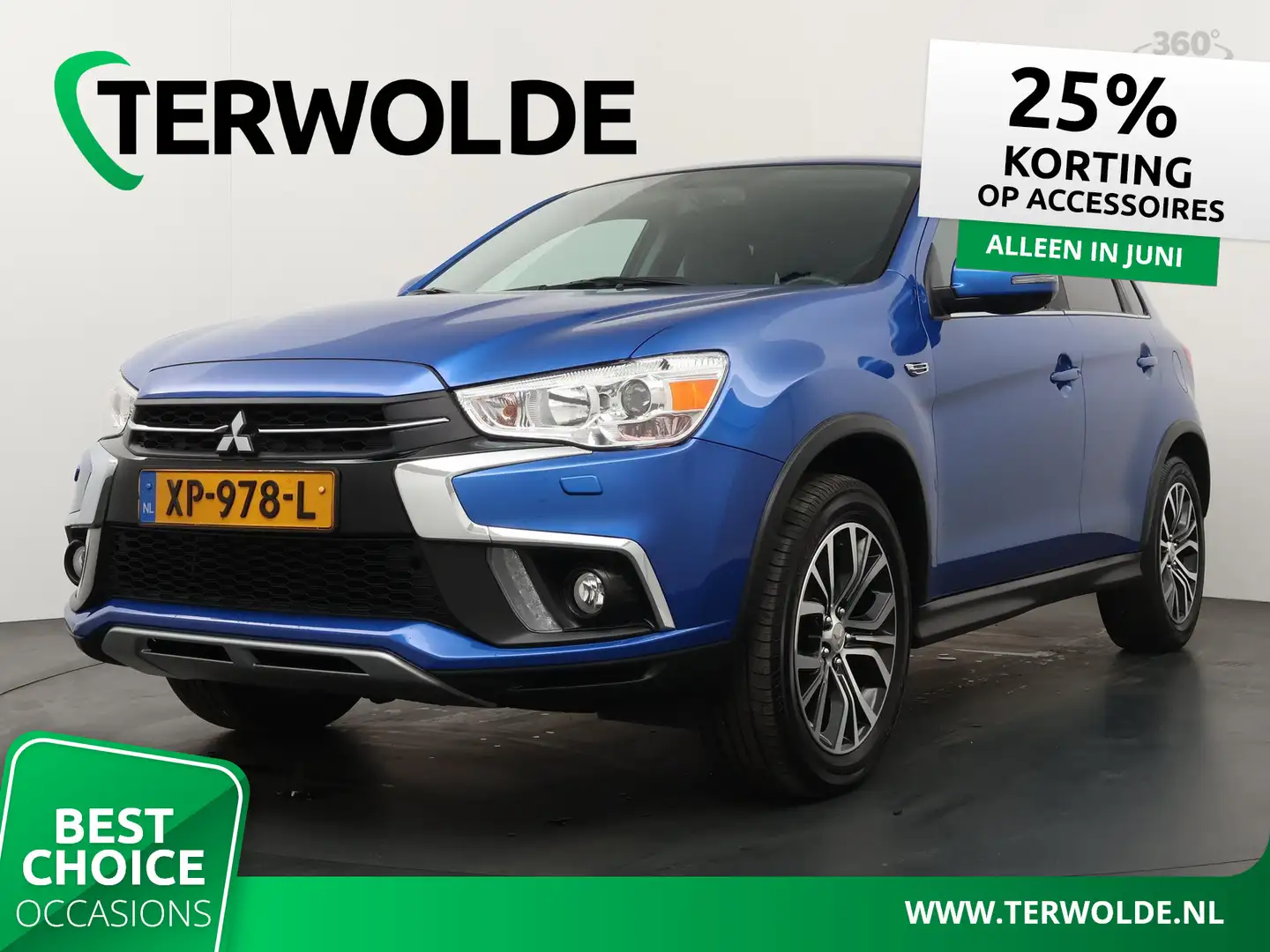 Mitsubishi ASX 1.6 Cleartec Connect Pro+ | Half leder/Alcantara | Blauw - 1