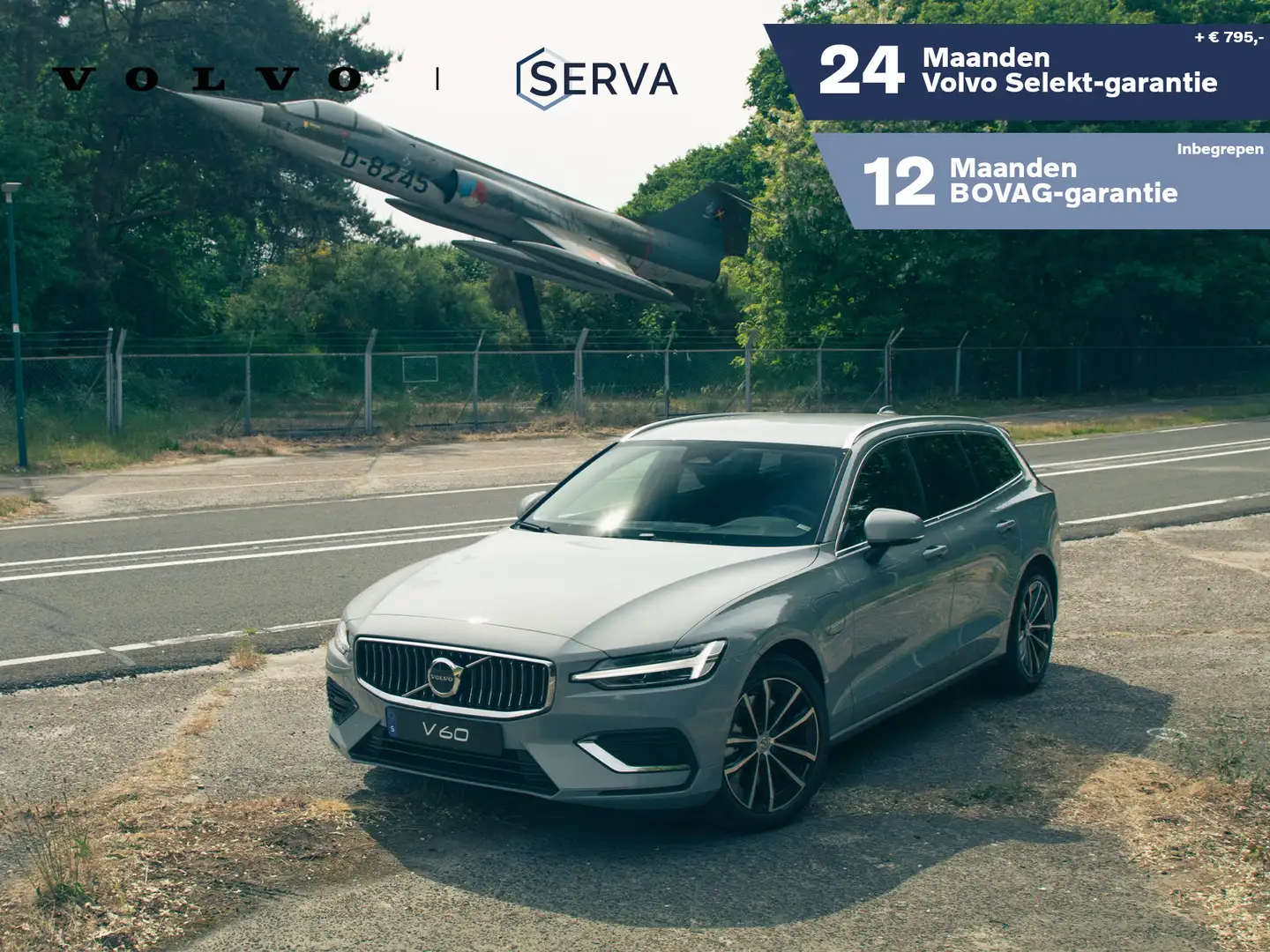 Volvo V60 T6 Aut. Plug-in hybrid AWD Essential Bright | Park Grijs - 1