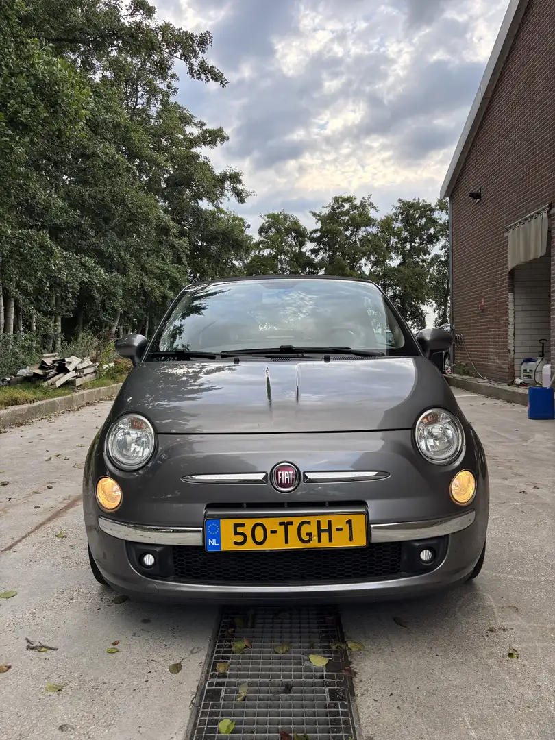 Fiat 500 0.9 TwinAir Cabrio Grijs - 2