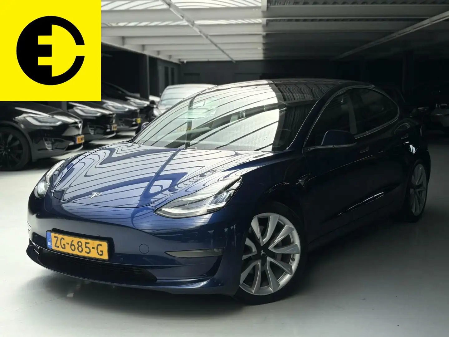 Tesla Model 3 Long Range AWD 75 kWh | Stoelverwarming | Pano | C Modrá - 1