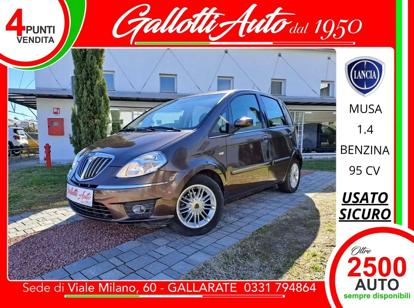 Lancia MUSA 1.4 16V Oro Plus-FRIZIONE NUOVA Maro - 1