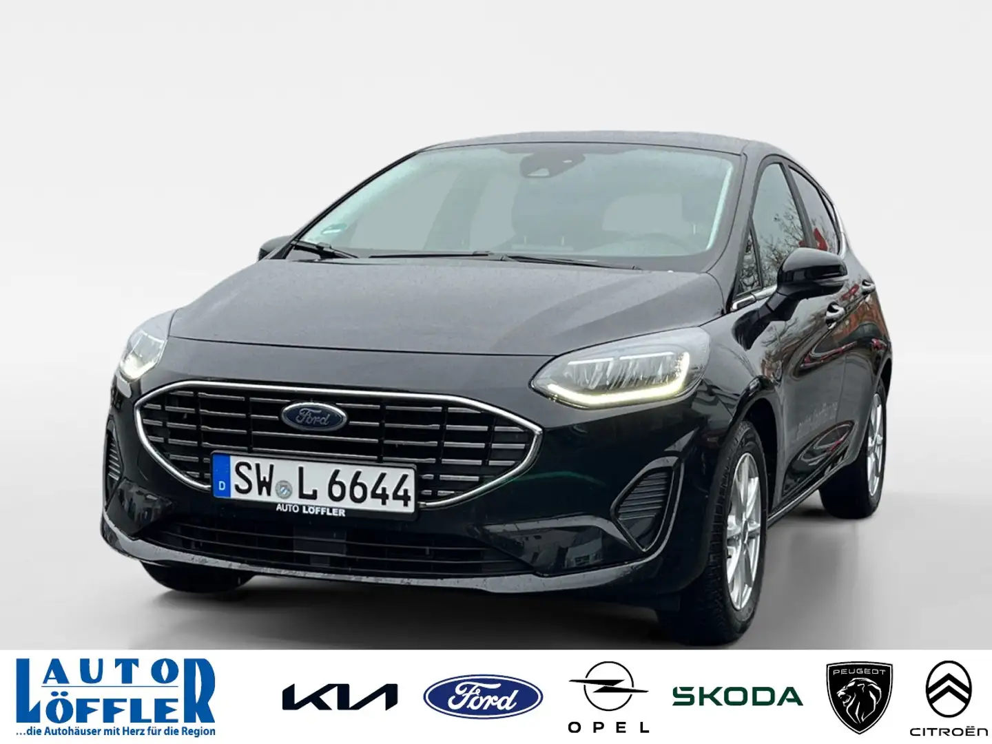 Ford Fiesta 1.0 Titanium Klima SHZ LHZ PDC DAB Klima Navi Schwarz - 1