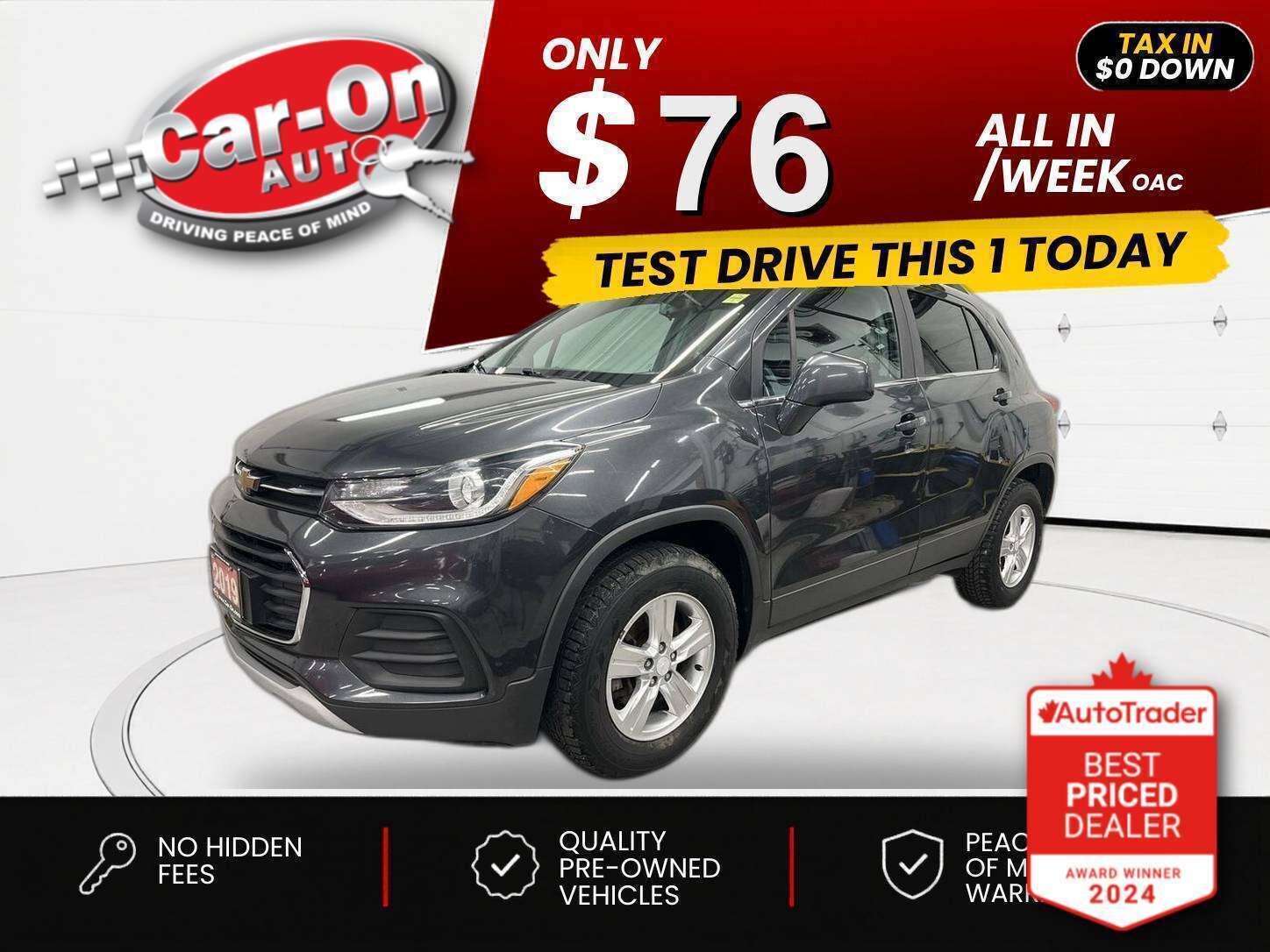 Gray 2019 Chevrolet Trax LT AWD SUV / Crossover All-Wheel Drive Automatic