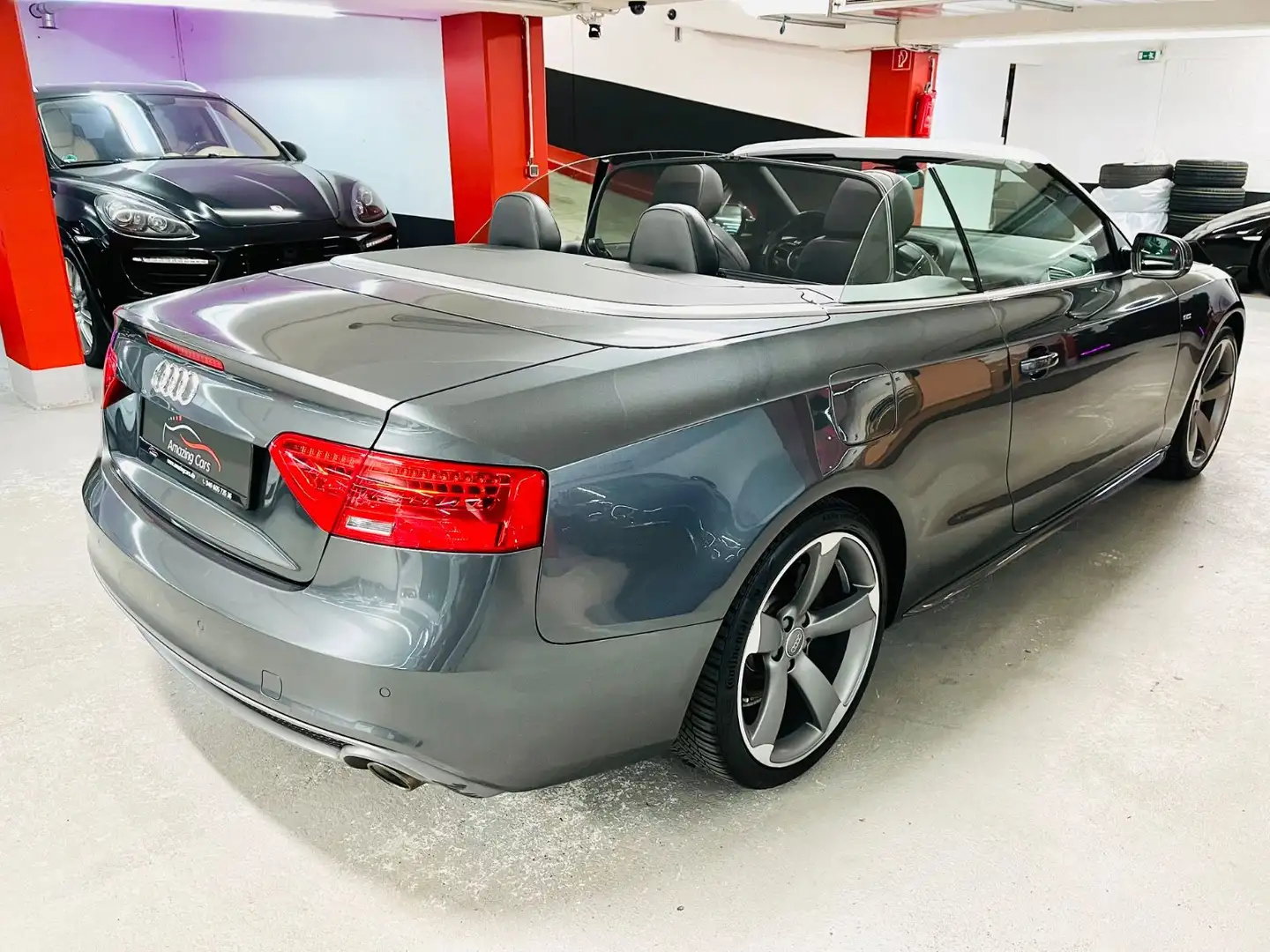 Audi A5 Cabriolet 3.0 TDI quattro S line B&O|Navi|PDC Grau - 2