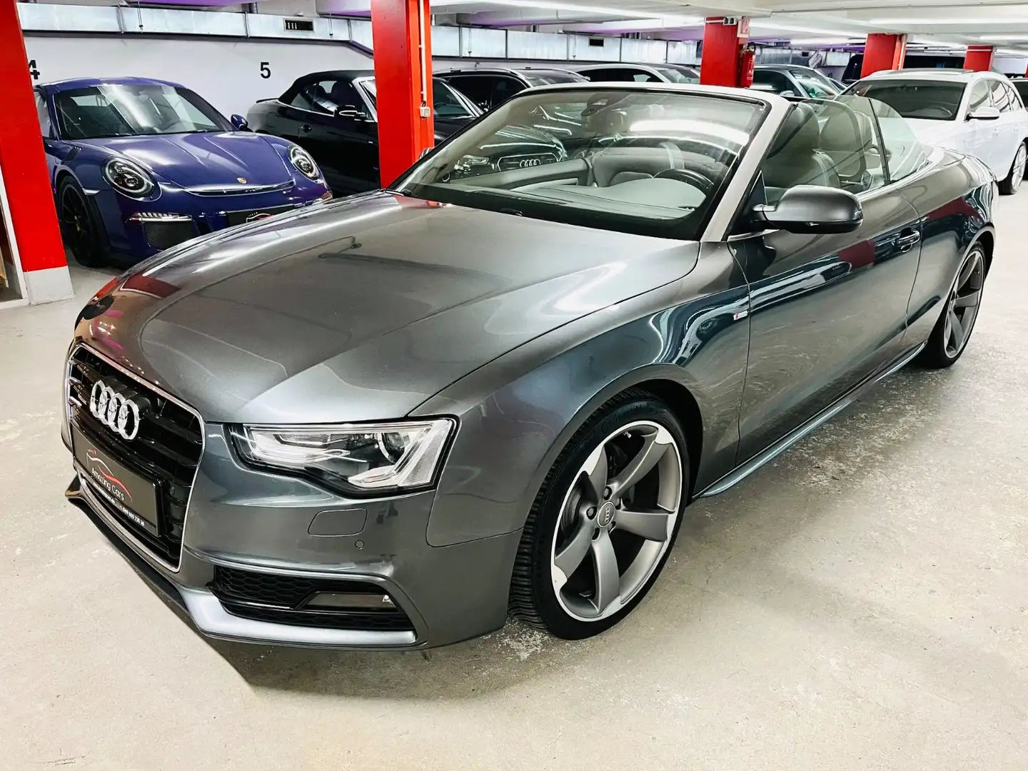 Audi A5 Cabriolet 3.0 TDI quattro S line B&O|Navi|PDC Grau - 1
