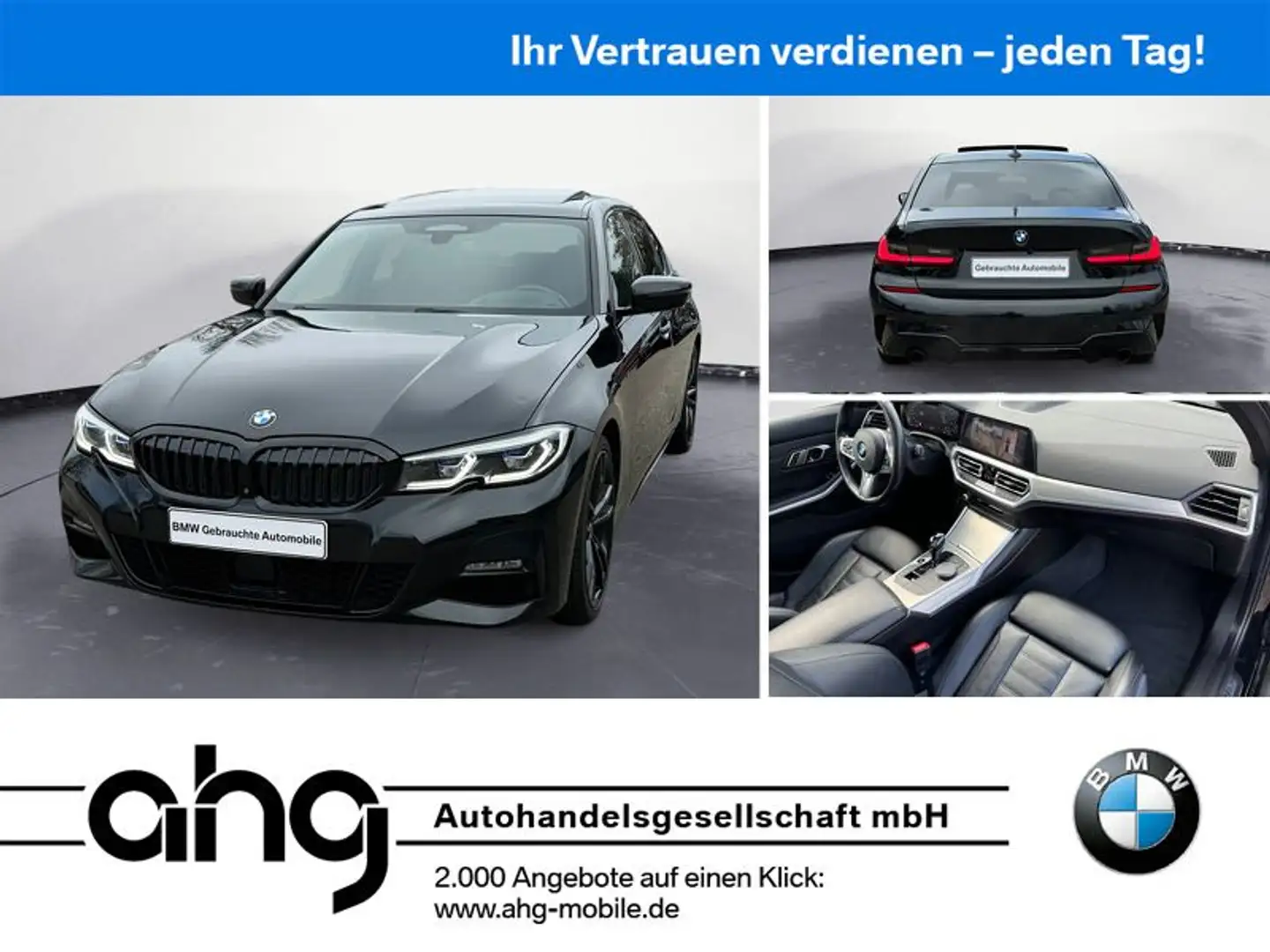 BMW 330 d M Sport Automatik Laserlicht Harman K. Head Schwarz - 1