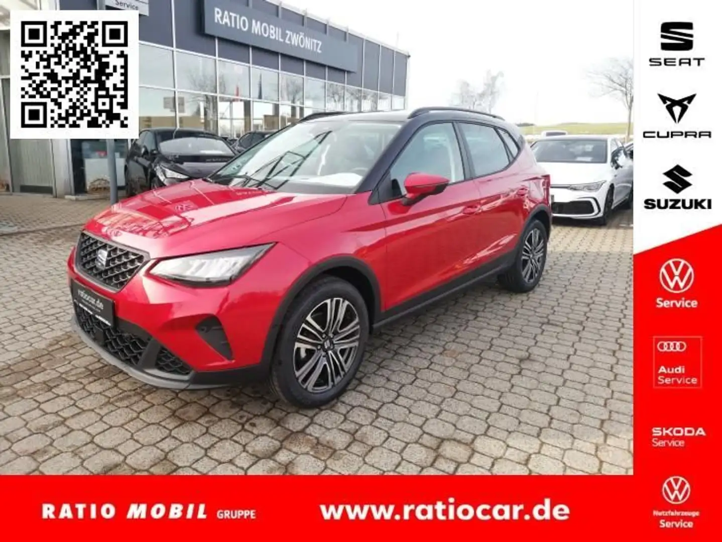 SEAT Arona ARONA STYLE EDITION 1.0 TSI FULL-LINK SITZH. EPH Rot - 1
