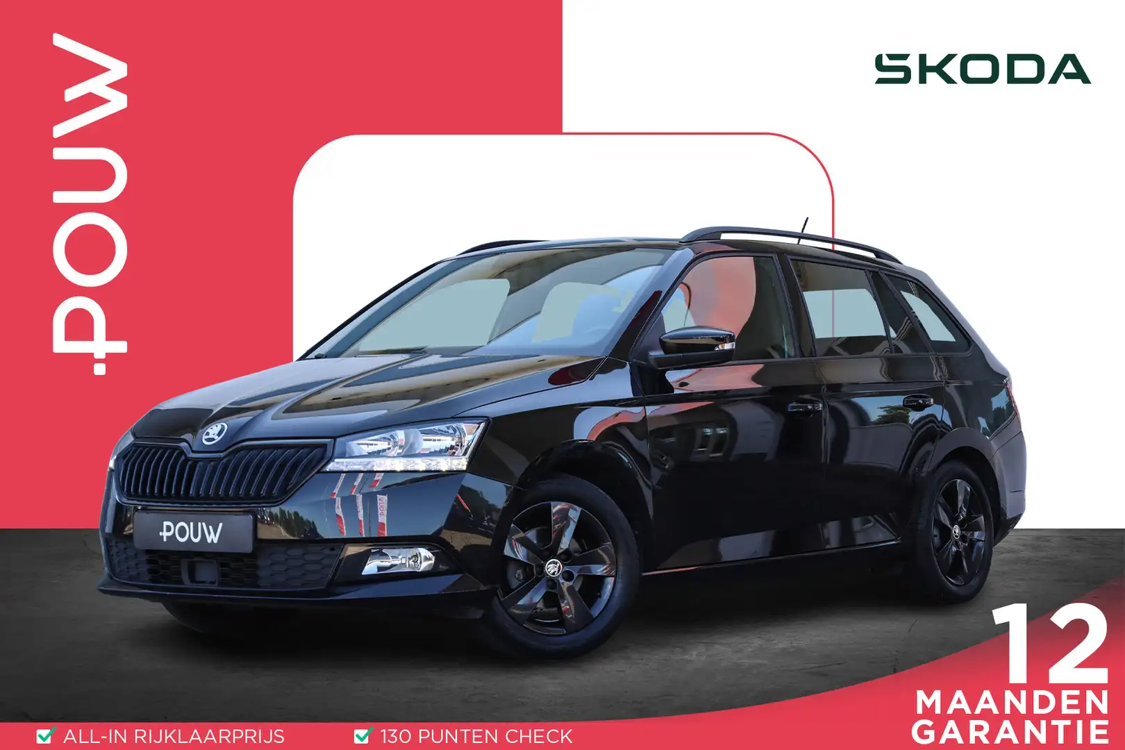 Skoda Fabia Combi 1.0 TSI 95pk Sport Business | Climate Contro Zwart - 1