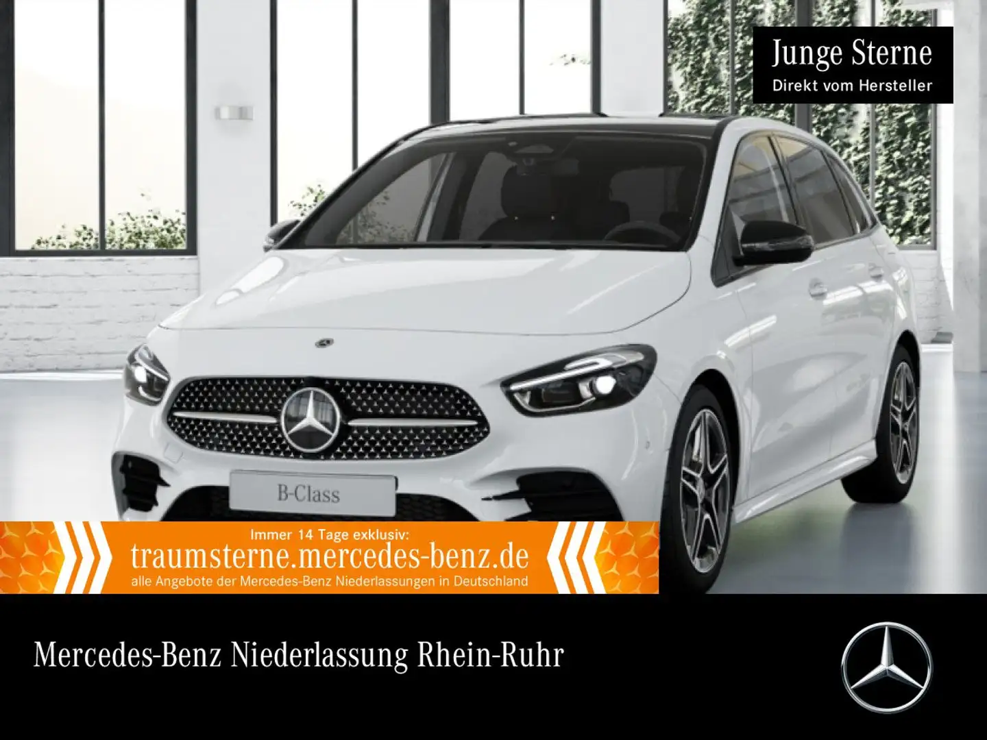 Mercedes-Benz B 250 4M AMG+NIGHT+PANO+360°+MULTIBEAM+HUD+TOTW Weiß - 1