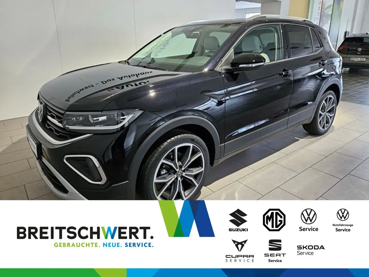 Volkswagen T-Cross 1.0 TSI Style DSG AHK Navi IQLight WR ACC Schwarz - 1