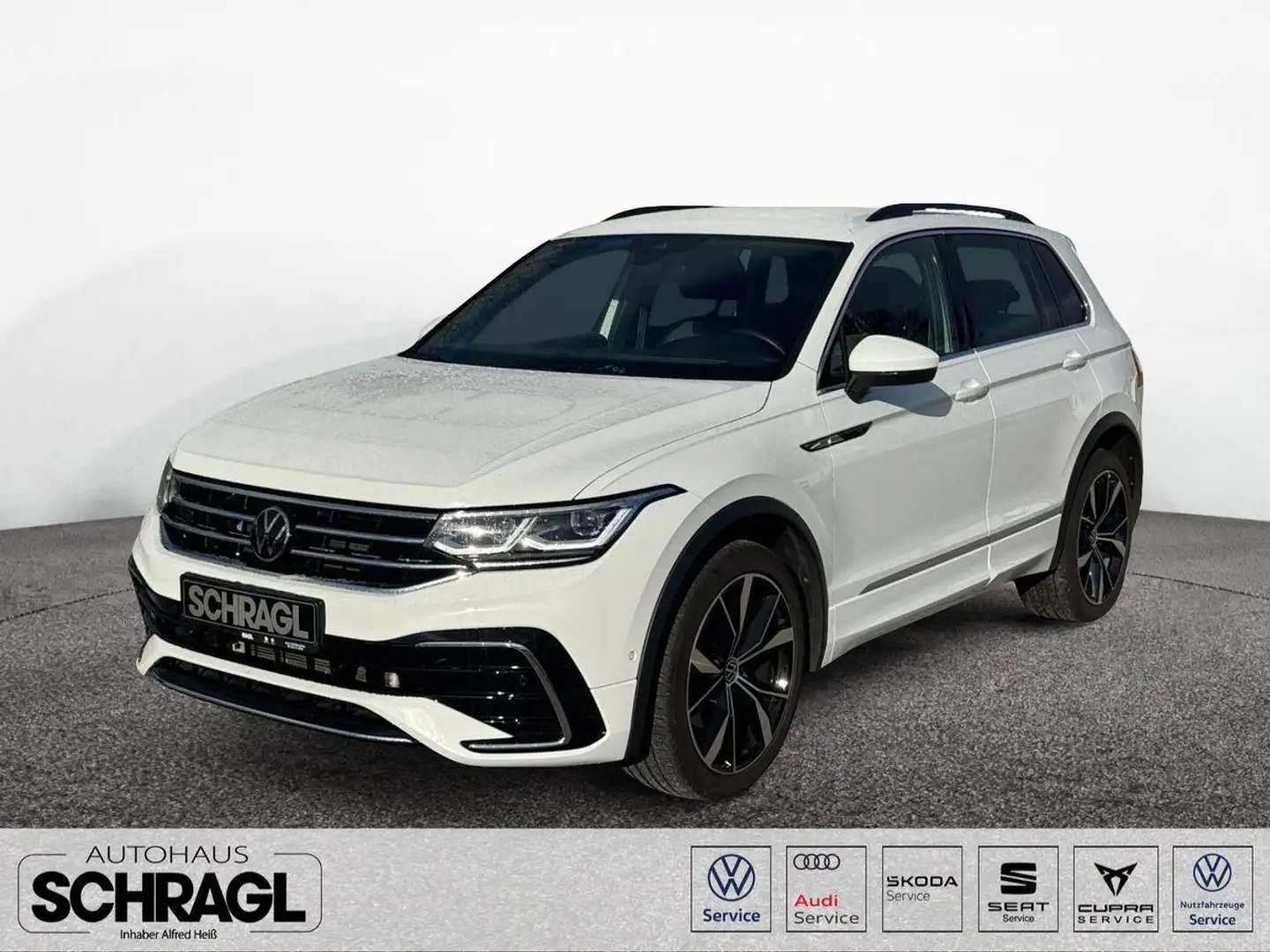 Volkswagen Tiguan 2.0 TDI DSG 4MOTION R-LINE+AHK+IQ+NAV+KAM Weiß - 1