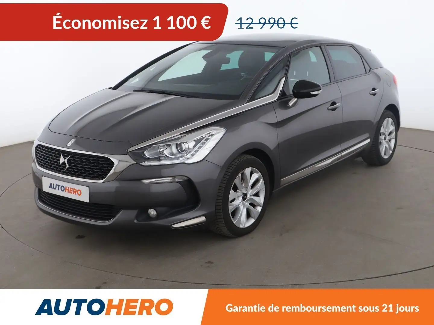 DS Automobiles DS 5 2.0 Blue-HDi BV6 Gris - 1