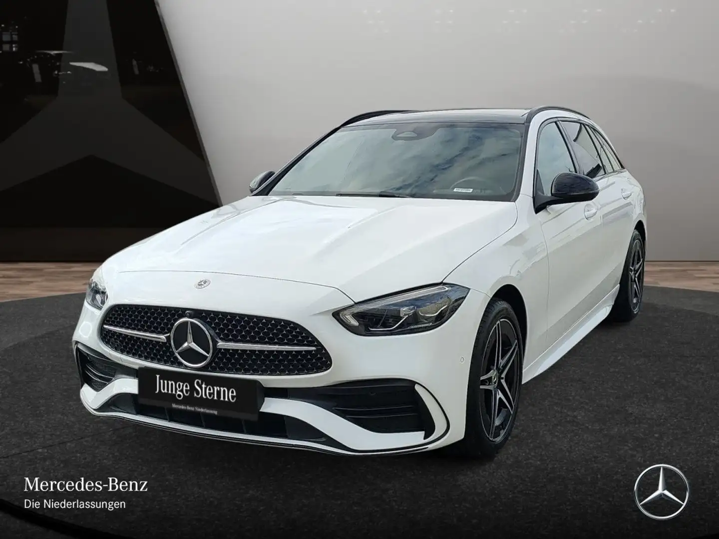 Mercedes-Benz C 300 e T AMG+NIGHT+PANO+360+AHK+LED+BURMESTER+9G Weiß - 2